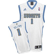 Chauncey Billups Jersey: adidas White Replica #1 Denver Nuggets Jersey