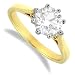 Jewelco London 18 carat solid gold 1 Carat Fine Diamond 8 claw crown Solitaire Ring