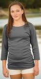 Juniors Baby Rib 3/4 Sleeve T-Shirt