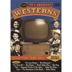 12 CLASSIC TV SHOWS / 3 DVDs / 5 HOURS [The Lone Ranger, Bat Masterson, The Cisco Kid, Roy Rogers, Death Valley Days, Sky King, Tate, Sergeant Preston Of The Yukon, Judge Roy Bean, Fury, The Adventures Of Jim Bowie, Annie Oakley