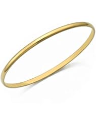 3.5mm Plain Dome Heavyweight Womens Gold Bangle
