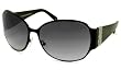 Juicy Couture Queen S Sunglasses, Satin Black Frame/ Grey Gradient Lenses/ Crystals-Rhinestones