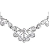 Cubic Zirconia Diamond Lace Necklace Bridal Jewelry