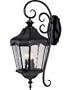 Maxim Lighting - 30276WGOB - Garden 4-Light Outdoor Wall Lantern - Oriental Bronze Finish/Water Glass