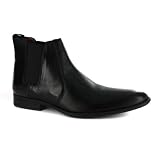 Mens Hush Puppies Metropolitan Black Leather Chelsea Boots