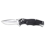 SOG Specialty Knives & Tools VL02-CP Vulcan Mini Knife with Straight Edge Assisted Folding 3-Inch Steel Blade and GRN Handle, Satin Finish