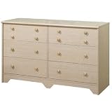 Shaker Style Natural Maple Finish Double dresser - cod. B000QSPUEM
