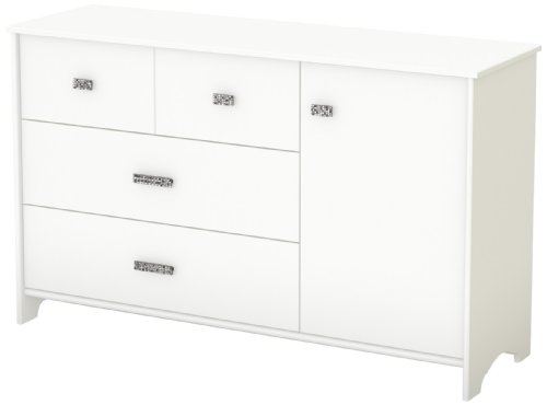 South Shore Tiara Collection Dresser, Pure White