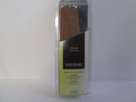Opi Gold Board 120 Grit 12 Board Files Medium- Coarse Contouring File