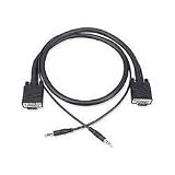 VGA HD15 MALE TO MALE PLUS STEREO, 10FT