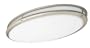 American Fluorescent CSV3232NT Contemporary 2-32 Watt Round Flush Mount Light, Nickel Finish Trim with White Acrylic Diffuser
