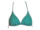 Guess Teal Triangle Swimsuit-top w/Rhinestone Logo S
