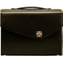 Sienna Leather Double Gusset Flap-over Briefcase