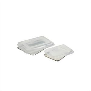 Nordic Ware 4 Piece Bakers Half and Quarter Sheet Combo Pack with Lids by 