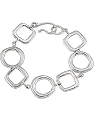 Fashion Link Bracelet Sterling Silver 07.50 Inch Brc723