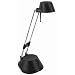Height Adjustable Halogen Desk Lamp in Black