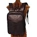 miim 14"/15" Inch Backpack (Black/Trim Brown Leather) LENOVO G570 Laptop Bag Gift Pouch Fast Shipping