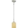 Thomas Lighting M2643-78 Quarry Series One-Light Mini-Pendant Brushed Nickel Finish with Pearl Granite Colored Glass