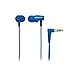 Audio Technica ATHCLR100BL In-Ear Headphones, Blue