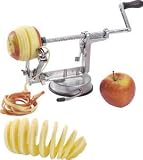 from Designer Habitat 3in1 Aluminium Apple Peeler Corer Slicer Cutter Machine Model PISI002-RD-JZ