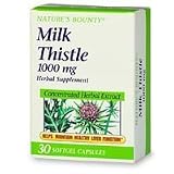 Nature's Bounty Natural Silymarin Milk Thistle Extract 1000mg Softgel - 30ct, 0.13 Bottles (Pack of 2)