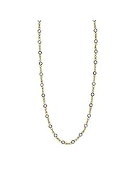 18K Yellow Gold Diamond By The Inch Blank Necklace 16 Inch