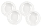 Emile Henry 9-inch Soup/Pasta Bowls, Set of 4, Blanc