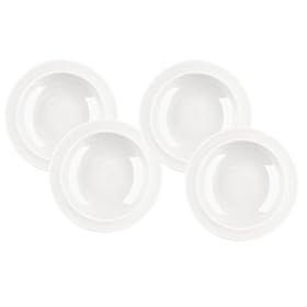 Emile Henry 9-inch Soup Pasta Bowls, Set of 4, Blanc by Emile Henry