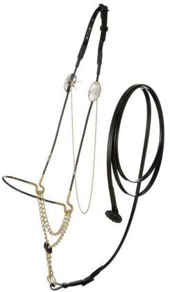 Royal King Gold/Silver Beaded Nose Arabian Show Halter