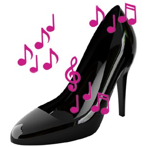 (Black) Stiletto Speaker Shoes - Gimme Tunes
