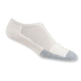 Thorlo Thin Cushion Micro-Mini Crew Tennis Socks with THOR?LON? and CoolMax? - White/Grey - T1CCU