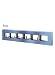 SPIN - Horizontal Wall Coat Hooks / Towel Hanger - Blue
