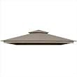 DC America GOT508-BB 12-Foot by 12-Foot Replacement Top- Rome Post Gazebo, Polyester 180 grams square meter