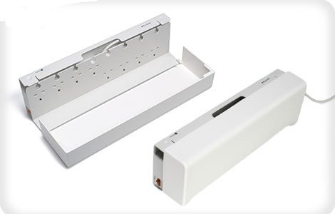 Belkin 8 Way Concealed surgemaster Surge Protector Extension Cable management/tidy 2m