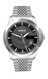 Gucci Stainless Steel Bracelet Black Dial Men's Watch #YA126402