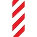 Tapco BM-R High Intensity Prismatic Rectangular Railroad Sign, Legend "Boundary Marker, Right", 12" Width x 36" Height, Aluminum, Red on White