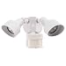 Heath Zenith SL-5597-WH 200-Watt Quartz Halogen Motion-Sensing Twin Security Light, White
