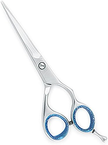 Professional Barber Haircut Scissors - Sharp, Powerful Blades and a Unique Flat Design 100% Ice Tempered Japanese Stainless Steel - 5.5 Inc