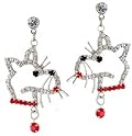 Darling Dog Earrings in Crystal Rhinestones, Gift Boxed