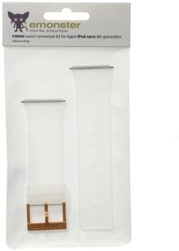 nanox - Apple iPod nano silicone strap (Clear strap / Orange buckle)