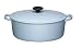 Le Creuset Cast Iron Oval Casserole, Satin Blue, 25 cm