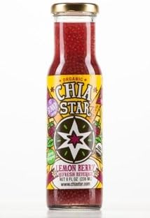 Chia Star Lemon Berry Splash 6 pk of 8 oz bottles