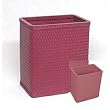 Chelsea Collection Square Wastebasket Tea Rose