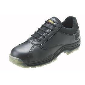 Dr. Martens 0053 ST 5 Eye Shoe Black Industrial Full Grain Action by Dr. Martens