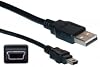 Low price "USB Type A Male / Mini-B Male Cable, 5 Pin, Black, 3 ft"