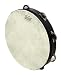 Remo 8-inch Double Row Tambourine, Black Rim