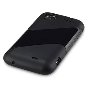 HTC SENSATION 4G / SENSATION XE GEL SKIN CASE - SOLID BLACK, WITH QUBITS-BRANDED MICROFIBER CLEANING CLOTH