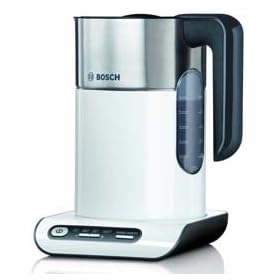 Bosch Styline Collection Kettle TWK8631GB, Four Temperature Control Settings, White And Stainless Steel