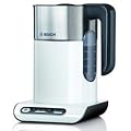 Bosch Styline Collection Kettle TWK8631GB, Four Temperature Control Settings, White And Stainless Steel