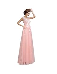 V-neck Satin/Tulle Belted Crystal Mesh Evening Dress/Homecoming Dress/Prom Dress/Wedding Party Dress 